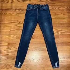 KanCan Midnight Blue Distressed Skinny Jeans